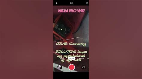 Nilda Piso wifi: Connecting, inayos ang koneksyon ng mga cable.